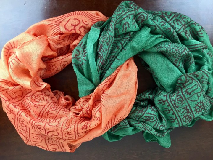 Ashi Box November 2015 scarves entertwined