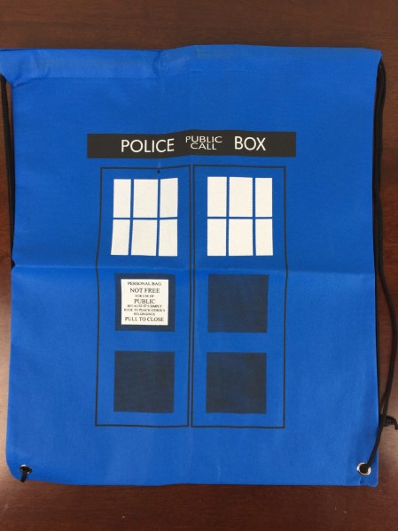 Super Geek Box November 2015 doctor who bag