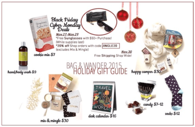 Bag & Wander Black Friday Deals! 20% Off Shop Purchase + 10% Off Subscriptions!