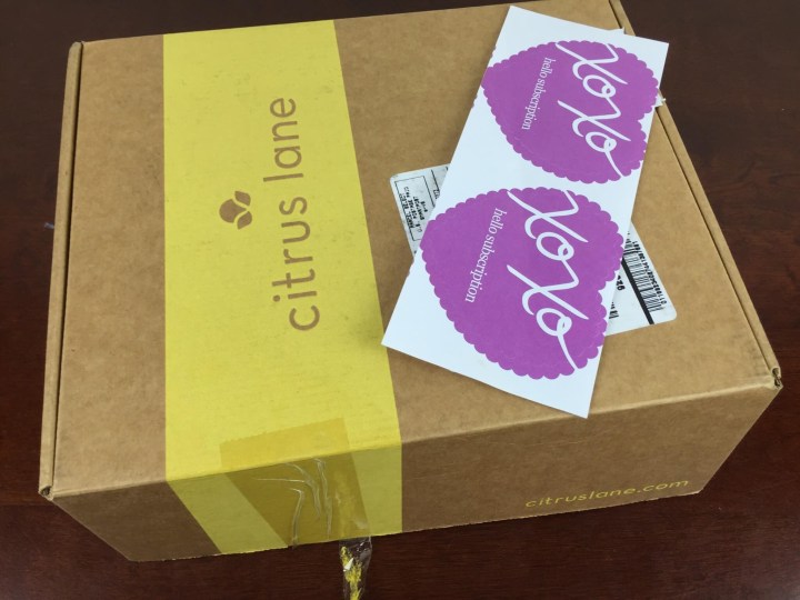 citrus lane october 2015 box