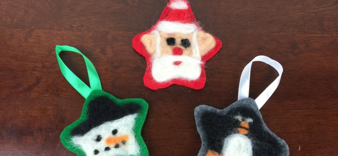 Doodle Crate Felted Ornaments Review & 50% Off Coupon