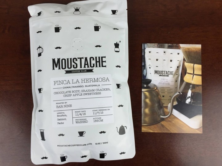 moustache coffee november 2015 unboxing