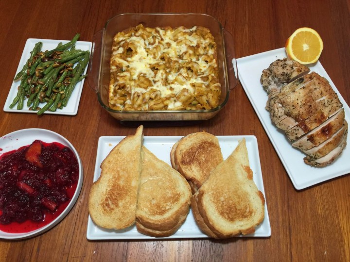 plated thanksgiving entire meal
