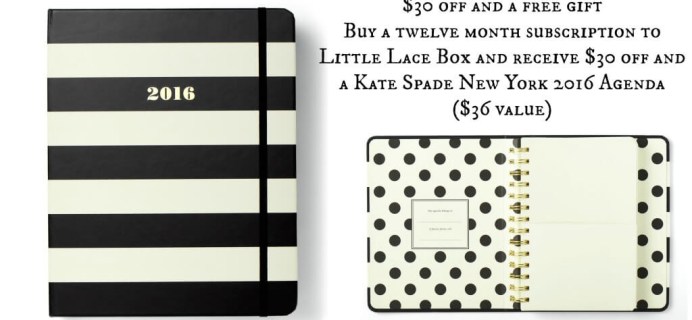 Last Day for Little Lace Box Annual Subscription Sale – Save Up To $30 + Free Gifts!