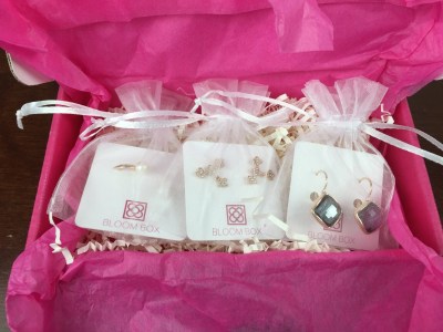 Bloom Box Earring Subscription Box Review – December 2015