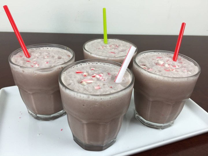 Chocolate Candy Cane Smoothie.