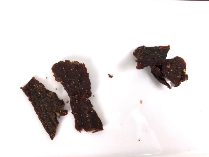 Dried & True Beef Jerky December 2015 jerkies pieces