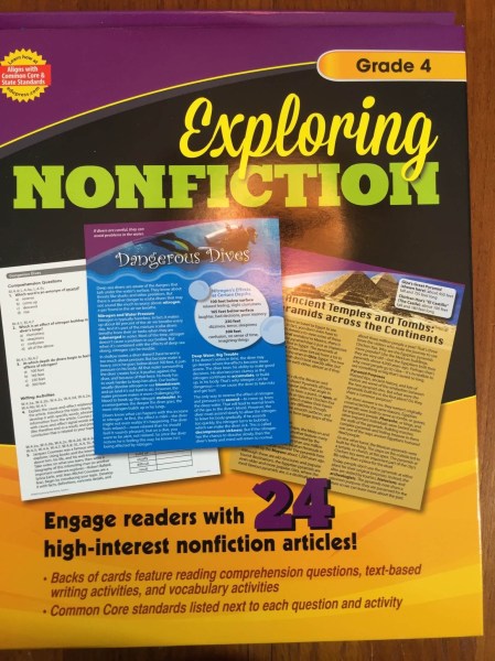Elementary Box December 2015 exploring nonfiction