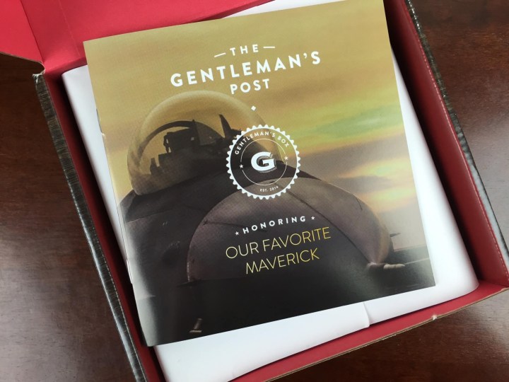 Gentleman's Box December 2015 booklet