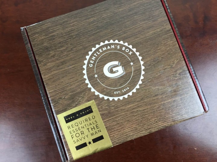 Gentleman's Box December 2015 box