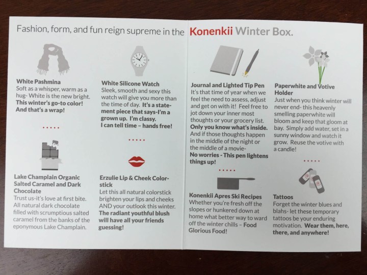 Konenkii Winter 2015 information