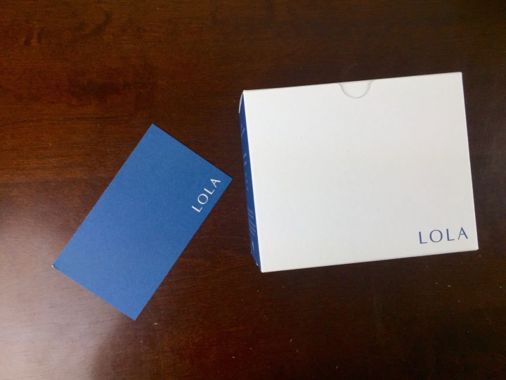 LOLA Organic Tampons cards
