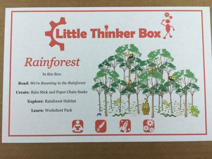 Little Thinker Box November 2015 theme