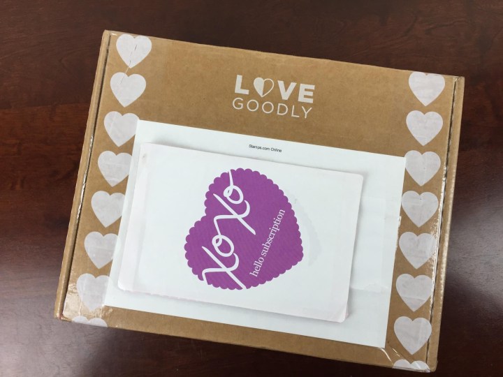 Love Goodly December 2015 January 2016 box