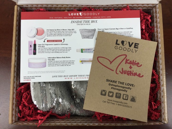 Love Goodly December 2015 January 2016 unboxing