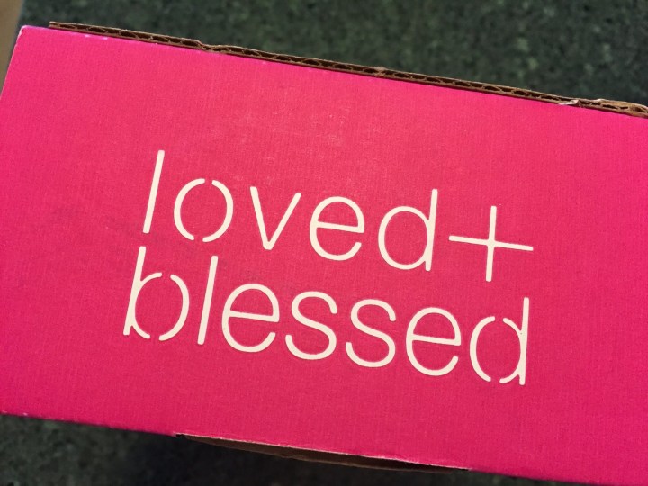 Loved Blessed December 2015 box