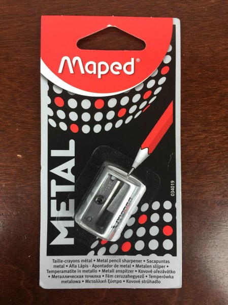 Maker Monthly November 2015 maped metal sharpener