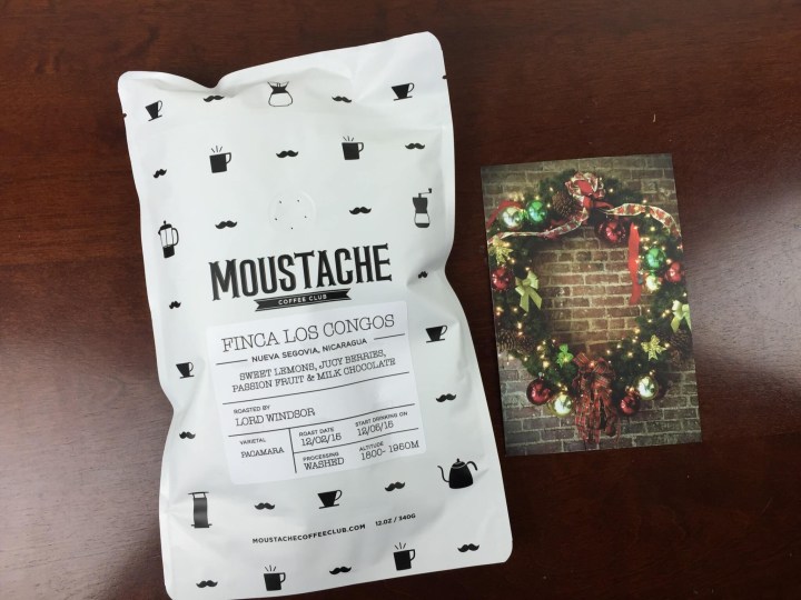Moustache Coffee Club December 2015 review