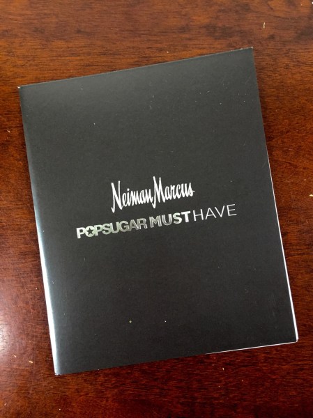 Neiman Marcus POPSUGAR Must Have 2015 Special Edition information card front