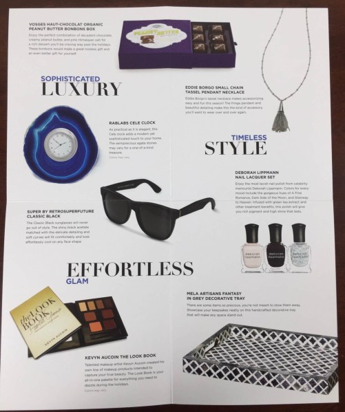 Neiman Marcus POPSUGAR Must Have 2015 Special Edition information card