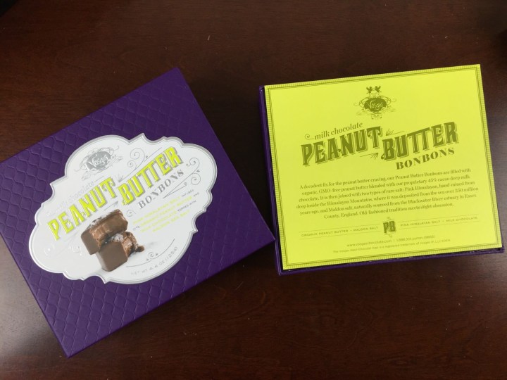 Neiman Marcus POPSUGAR Must Have 2015 Special Edition vosges peanut butter truffles box