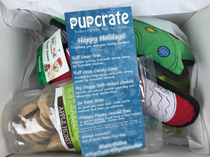Pupcrate December 2015 unboxing