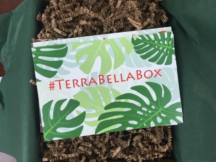Terra Bella Box December 2015 unboxing