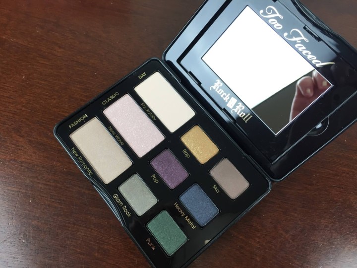 Too Faced Mystery Bag Review 2015 rock & roll palette