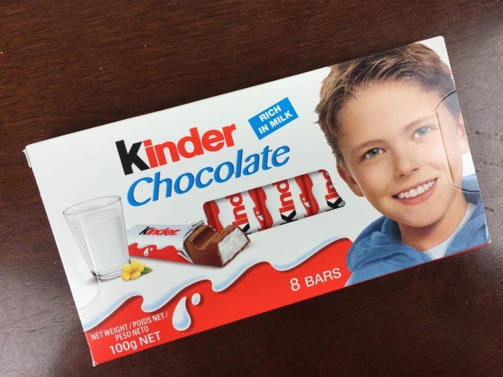 Treats Box Germany December 2015 kinder milk