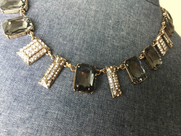 bijoux box december 2015 smoky crystal necklace