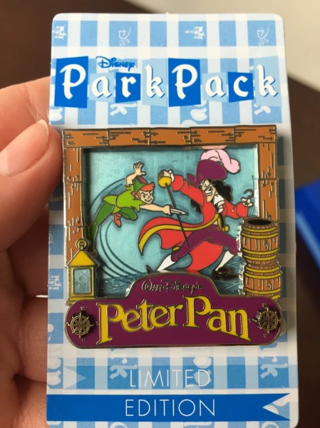 disney park pack december 2015 peter pan hook