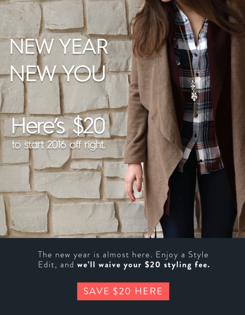 Wantable Style Edit Styling Fee Waived Limited Time Offer, 20 Value