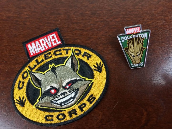 marvel subscription box december 2015 patch pin