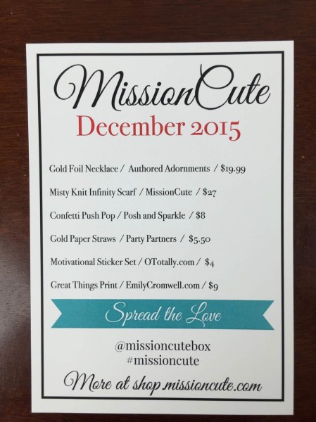 mission cute december 2015 card