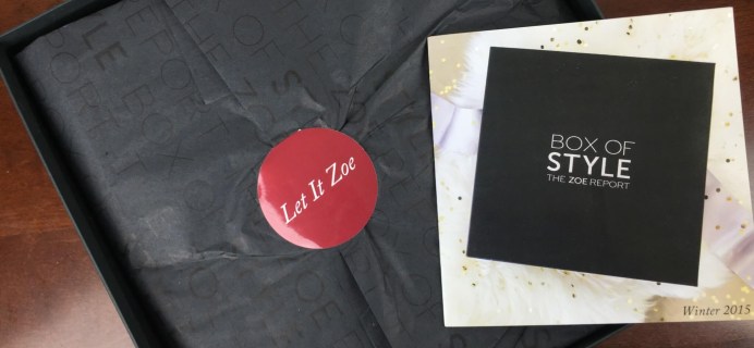 Rachel Zoe Box of Style Winter 2015 Review + Coupon