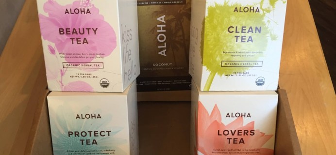 ALOHA Organic Tea and Powdered Coconut Water Review + Free Trial Offer