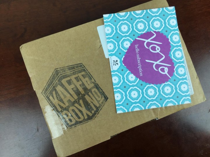 KaffeBox january 2016 box