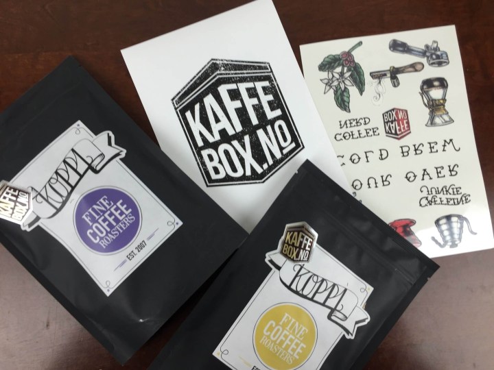 KaffeBox january 2016 review