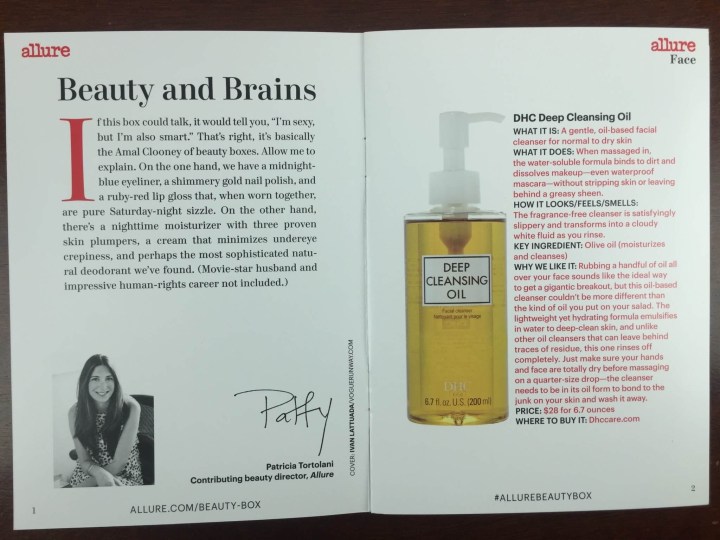 allure beauty box december 2015 magazine