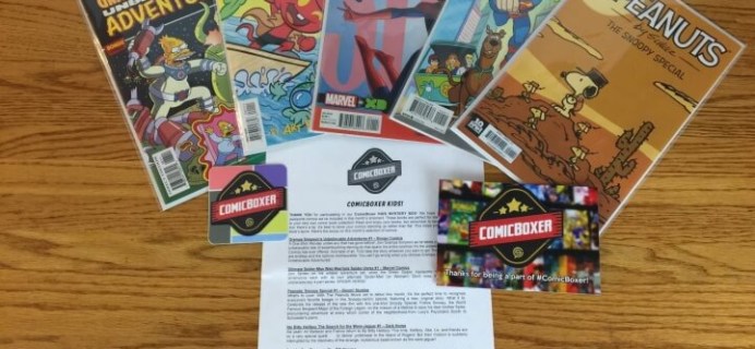 Comic Boxer Kids – January 2016 Subscription Box Review & Coupon