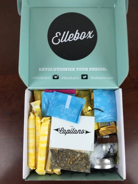 ellebox Canadian time of the month box unboxing