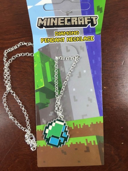 gamer girl monthly december 2015 minecraft diamond necklace