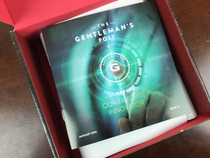 gentleman's box january 2016 unboxing