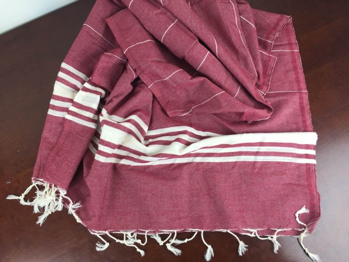 globein artisan gift box january 2016 turkish towel