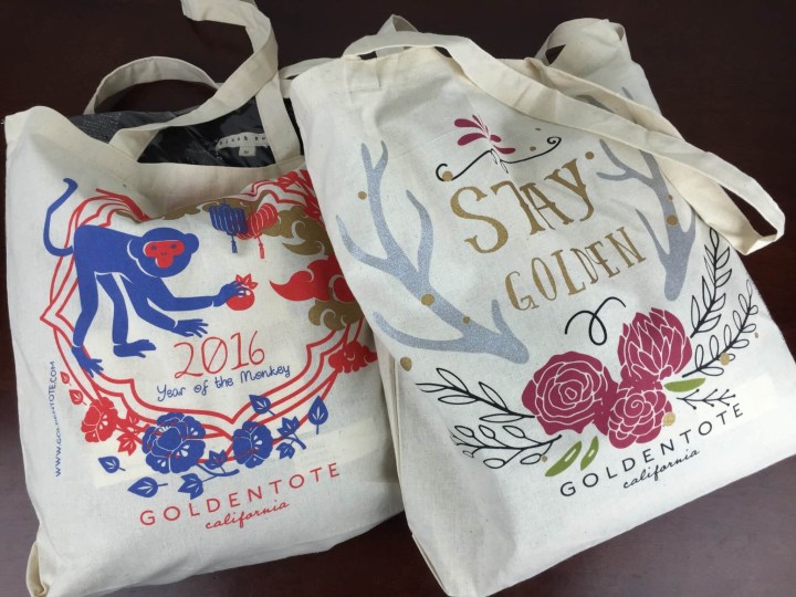 golden tote january 2016 bags