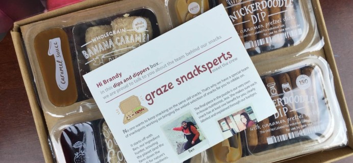 Graze Dips & Dippers Subscription Box Review & Free Trial Box Offer