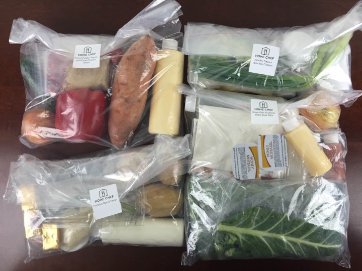 home chef box january 2016packaging