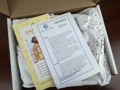 Lavenders Blue Baby & Mom Subscription Box Review – January 2016