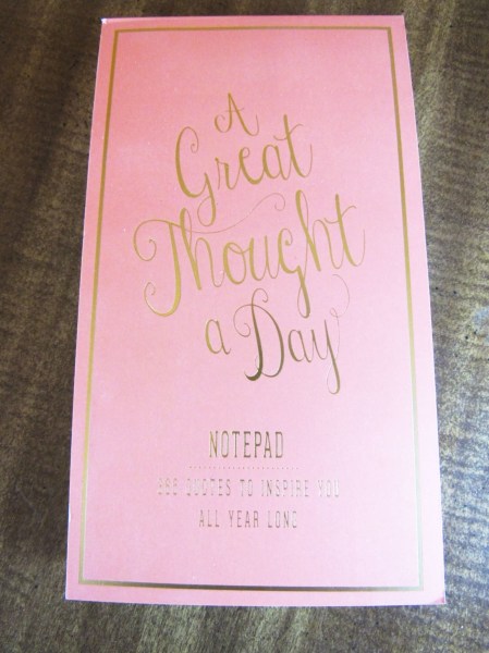 Daily Thought Notepad