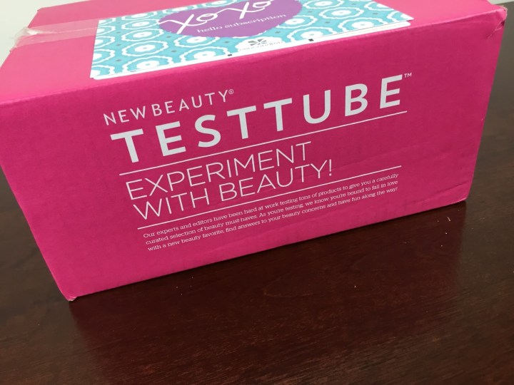 new beauty test tube january 2016 box
